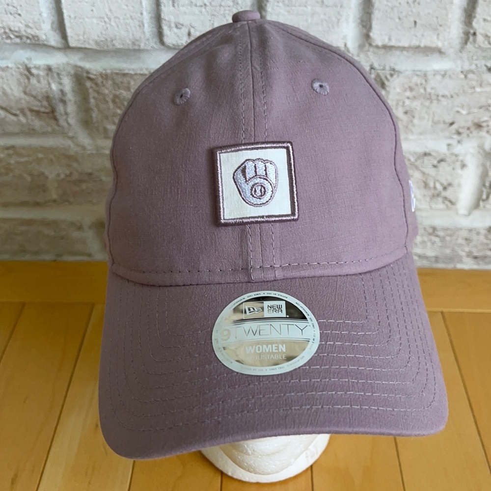 Womens New Era Milwaukee Brewers Hat Pastel Purple